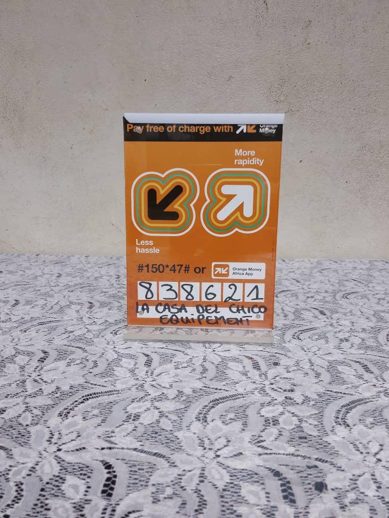Code marchand Orange Money Équipements — La Casa Del Chico